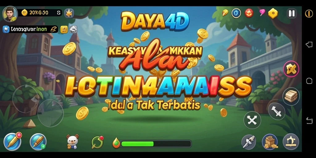 Tampilan gameplay yang menarik dari DAYA4D dengan berbagai aktivitas idle.