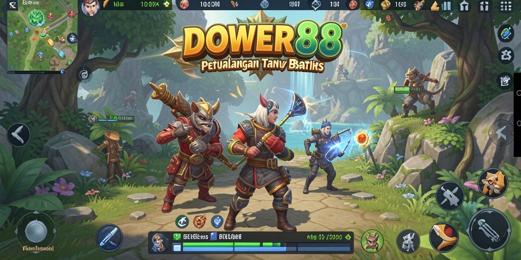 Gameplay Open World DOWER88 yang menakjubkan dengan pemandangan luas.