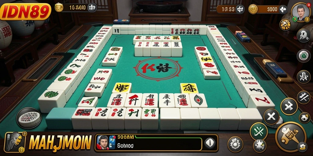 Tampilan gameplay seru dari permainan Mahjong IDN89.