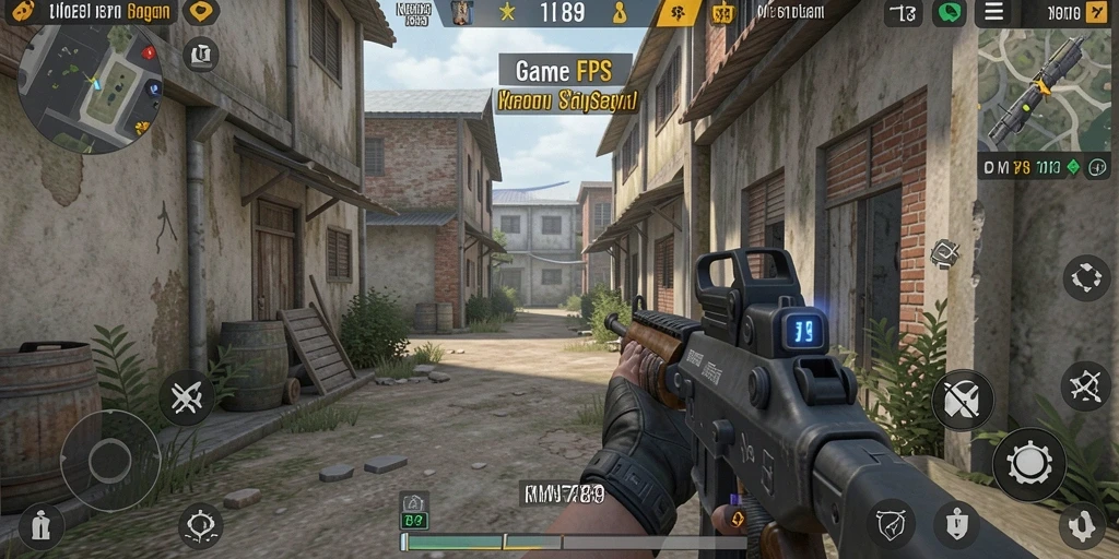 Tampilan utama gameplay KM789 yang intens dan seru.