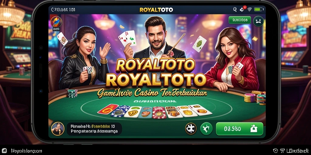 Screenshot gameplay ROYALTOTO menampilkan suasana kasino yang autentik dan interaktif.