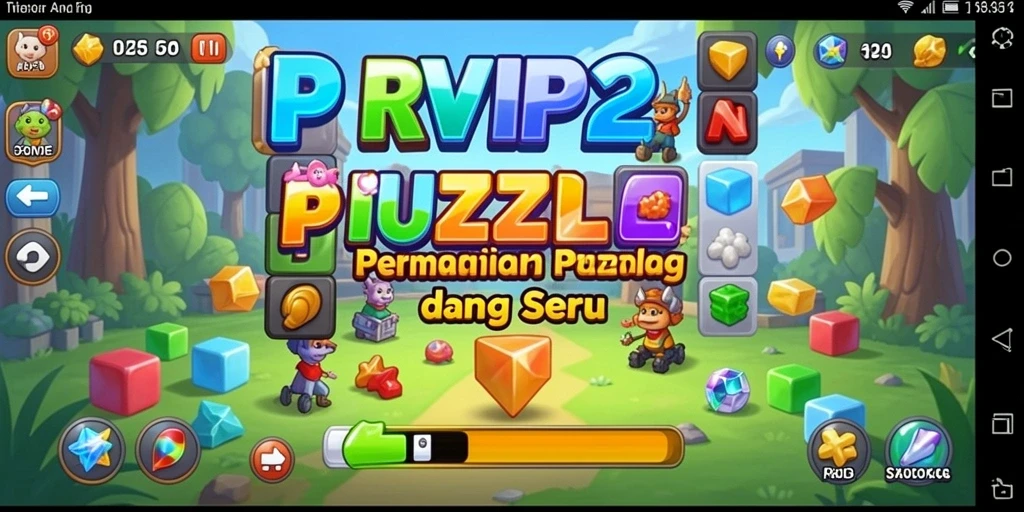 Tangkapan layar menampilkan gameplay seru RVIP2 dengan berbagai puzzle.