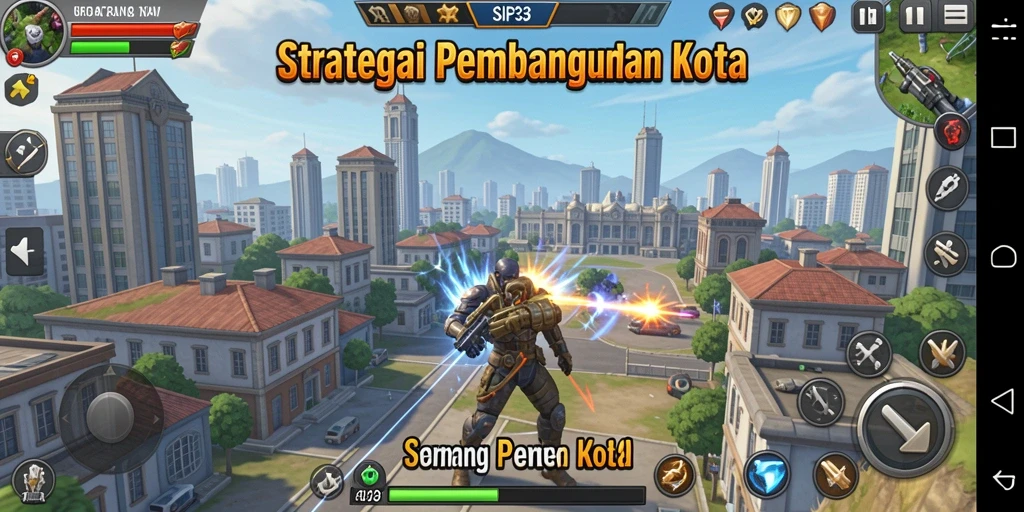 Menampilkan gameplay seru dan eksplorasi kota di SIP33.