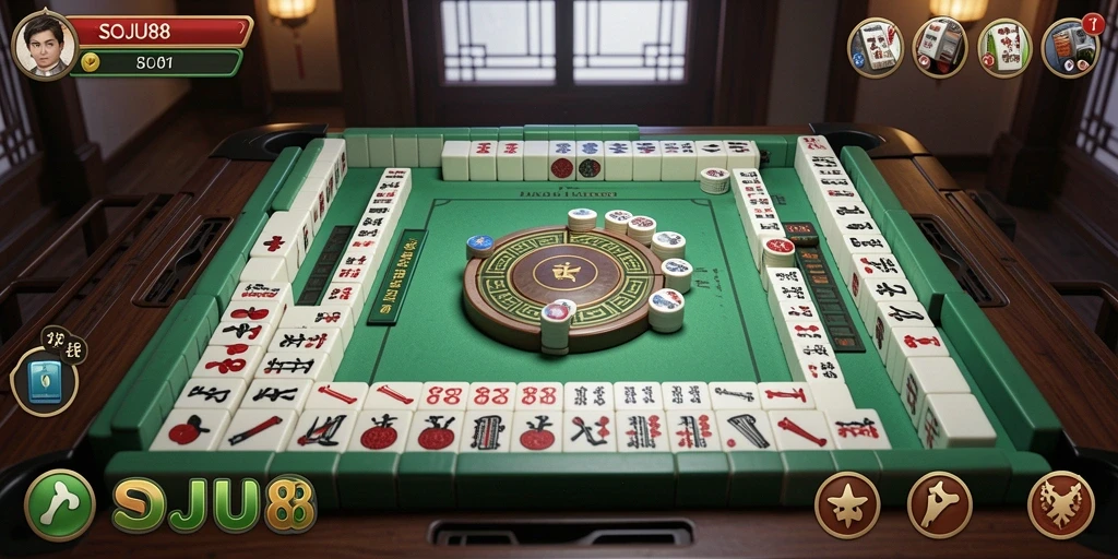 Gameplay seru dalam SOJU88 dengan grafik Mahjong yang menawan.