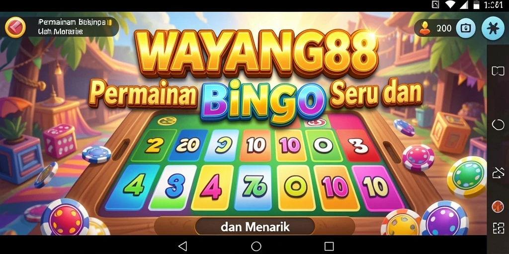 Tampilan gameplay Bingo yang mengasyikkan di WAYANG88.